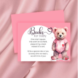 Niedliche Bärenbücher für die Kinderkarte Begleitkarte