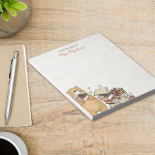 Niedliche Bärenbücher - Hintergrund Notizblock