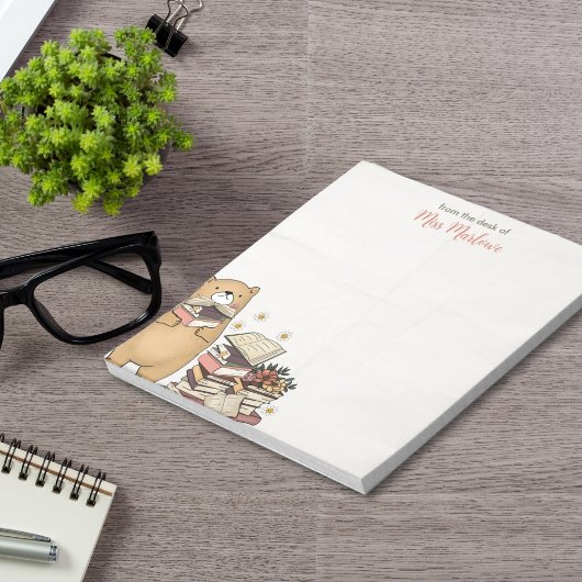 Niedliche Bärenbücher - Hintergrund Notizblock