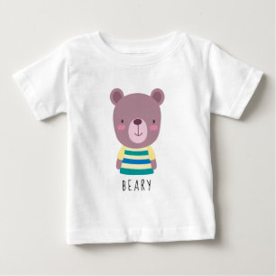 Niedliche Bärendarstellung - Anpassbar Baby T-shirt