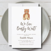 Niedliche Bärendusche Einladung