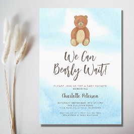 Niedliche Bärendusche Einladung