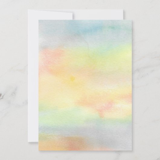 Niedliche Bärendusche Einladung (Rückseite)