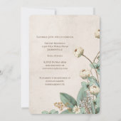 Niedliche Bärendusche Einladung (Rückseite)