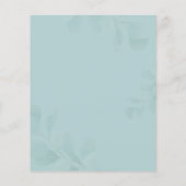 Niedliche Bärendusche Eukalyptus Einladung (Rückseite)