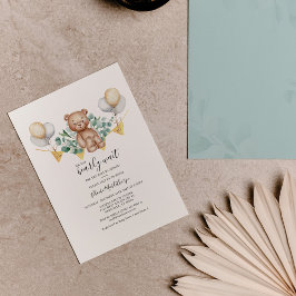 Niedliche Bärendusche Eukalyptus Einladung