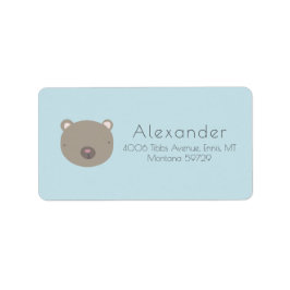 Niedliche Bäreneigenschaft Adressaufkleber