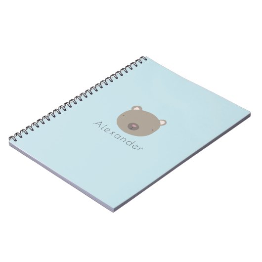 Niedliche Bäreneigenschaft Notizblock (Linke Seite)