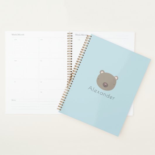 Niedliche Bäreneigenschaft Planer (Anzeige)