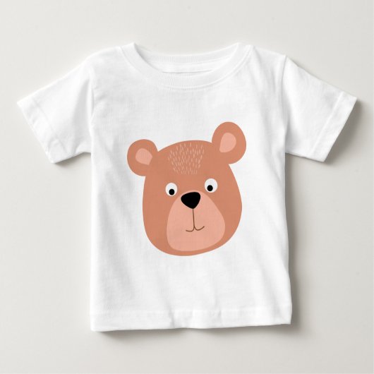 Niedliche Bärenfläche Baby T-shirt (Vorderseite)