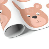 Niedliche Bärenfläche Geschenkpapier (Rolleneckpunkt)