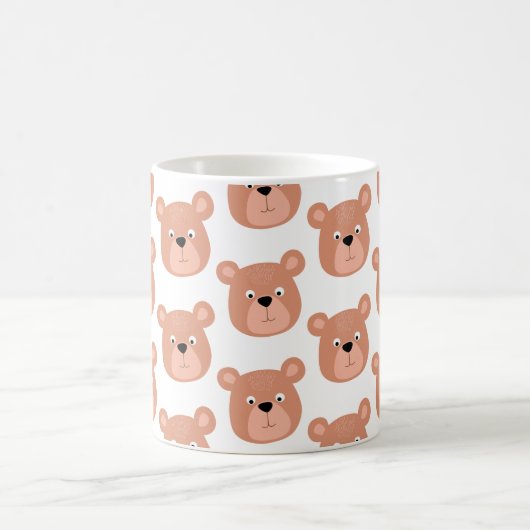 Niedliche Bärenfläche Kaffeetasse (Mittel)
