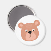 Niedliche Bärenfläche Magnet (Vorderseite/Rückseite)