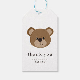 Niedliche Bärenfront | 1. Geburtstag Vielen Dank Geschenkanhänger