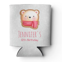 Niedliche Bärenfront Roter Scarf & Rosy Cheeks Geb