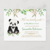 Niedliche Bärengärten Wir können frühzeitig abwart Einladungspostkarte (Vorderseite)