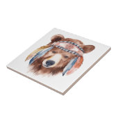 Niedliche Bärengestaltung Fliese (Seite)