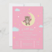 niedliche Bärenkuppel-Babydusche Einladung (Vorderseite)
