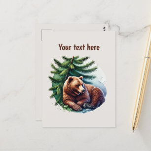 Niedliche Bärenliebhaber Postkarte
