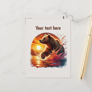 Niedliche Bärenliebhaber Postkarte