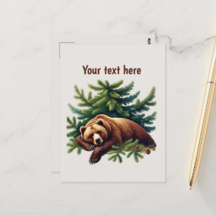 Niedliche Bärenliebhaber Postkarte