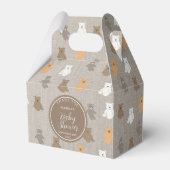 Niedliche Bärenmuster-Babydusche Geschenkschachtel (Vorderseite)