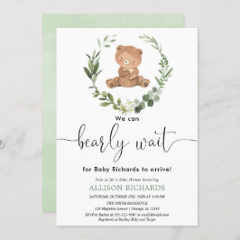 Niedliche Bärennacht Einladung