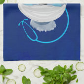 Niedliche Bärennahrung mit einer medizinischen Mas Geschirrtuch (Gefaltet)