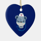 Niedliche Bärennahrung mit einer medizinischen Mas Keramik Ornament (Rechts)