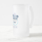 Niedliche Bärennahrung mit einer medizinischen Mas Mattglas Bierglas (VorderseiteRechts)