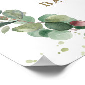 Niedliche Bärenpflanze Gender Neutrale Dusche Will Poster (Ecke)