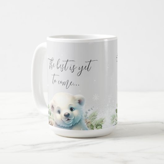 Niedliche Bärenschwangerschaft bei Tanten Kaffeetasse (Vorderseite Links)