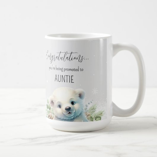 Niedliche Bärenschwangerschaft bei Tanten Kaffeetasse (Rechts)
