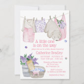 Niedliche Bärenwaschtage Wasserfarben Kinderdusche Einladung (Vorderseite)