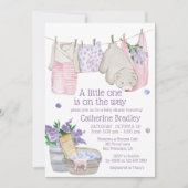 Niedliche Bärenwaschtage Wasserfarben Kinderdusche Einladung (Vorderseite)