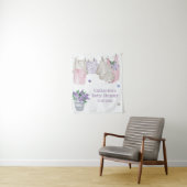 Niedliche Bärenwaschtage Wasserfarben Kinderdusche Wandteppich (Beispiel)