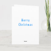 Niedliche Bärenweihnachtskarte Karte (Rückseite)