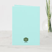 Niedliche Barnyard Chickens denken an Sie Karte (Rückseite)