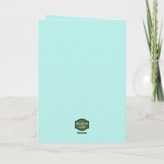 Niedliche Barnyard Chickens denken an Sie Karte (Rückseite)