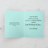 Niedliche Barnyard Chickens denken an Sie Karte (Innenseite)