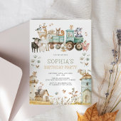 Niedliche Barnyard Farm Animans Geburtstag Einladung