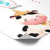 Niedliche Barnyard Farmtiere Geburtstag Milestone Poster (Ecke)