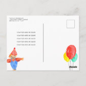 Niedliche Barnyard Tiere LKW Kids Farm Geburtstag Postkarte (Rückseite)