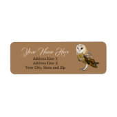 Niedliche Barschenzeit Braun Rücksendeadresse (Vorne)