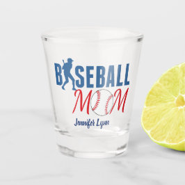Niedliche Baseball-Mama Schnapsglas
