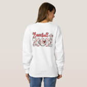 Niedliche Baseball-Mama Sweatshirt (Schwarz voll)
