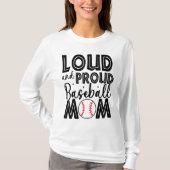 Niedliche Baseball-Mama T-Shirt (Vorderseite)