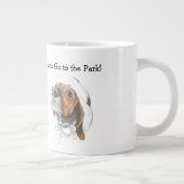 Niedliche Basisfarben-Illustration Jumbo-Tasse (Rechts)