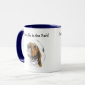 Niedliche Basisfarben-Illustration Tasse (Vorderseite Links)