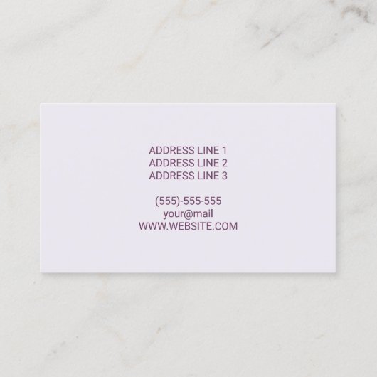 Niedliche Basketball-Coach Girl Illustration Lila Visitenkarte (Rückseite)